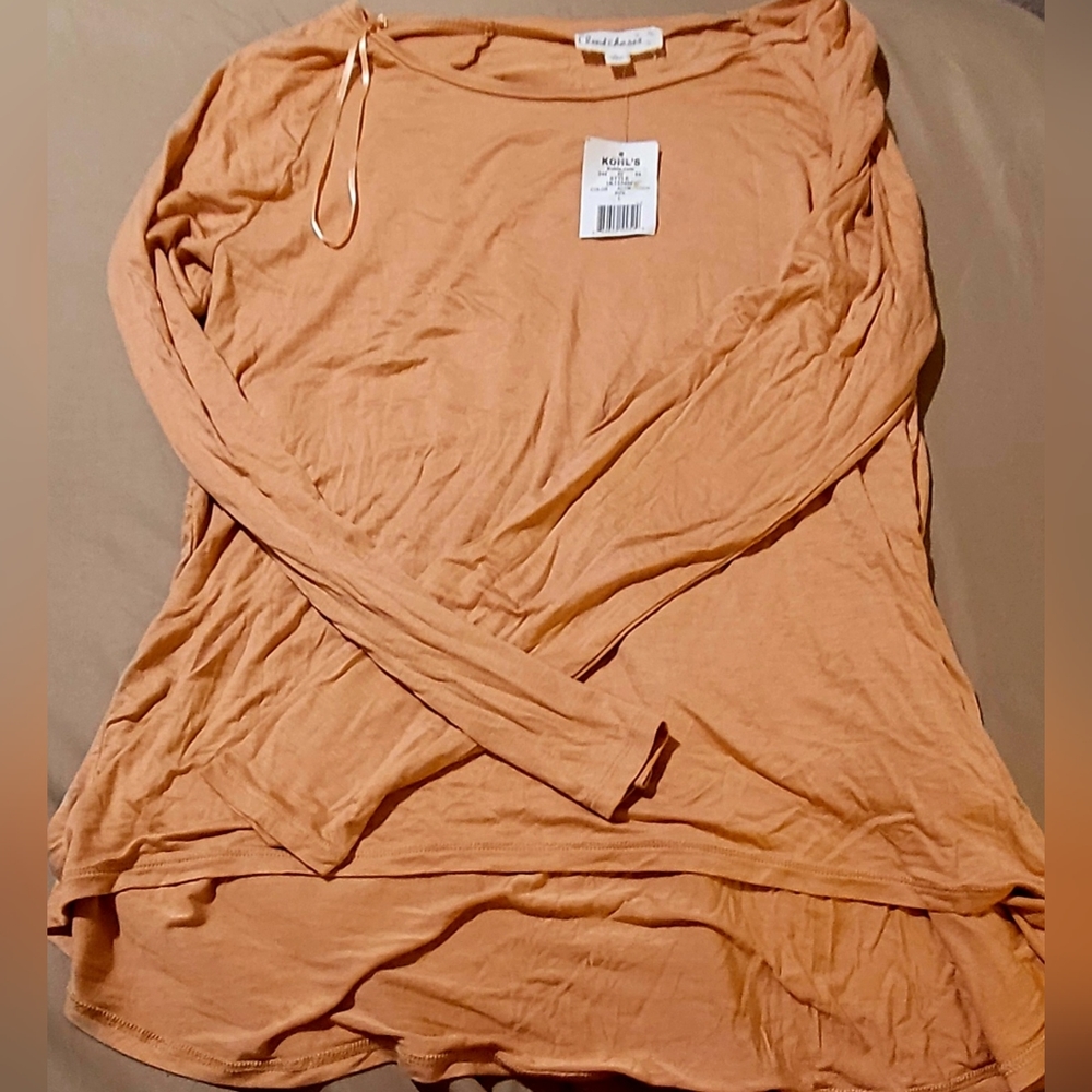 Cloud Chaser, blouse, womens, large, autumn peach